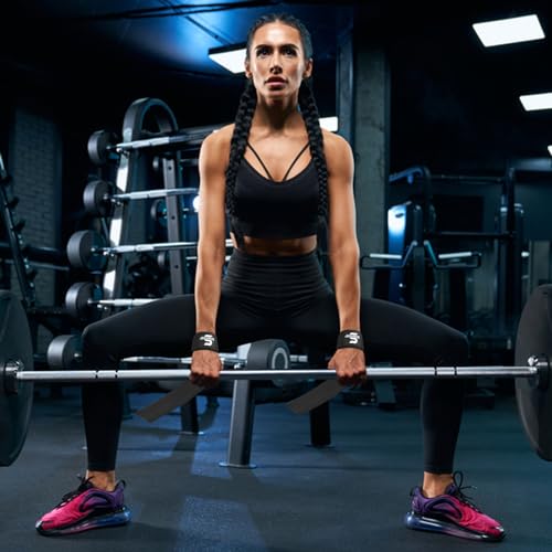 Weight Lifting Wrist Support Straps - Black - One Size