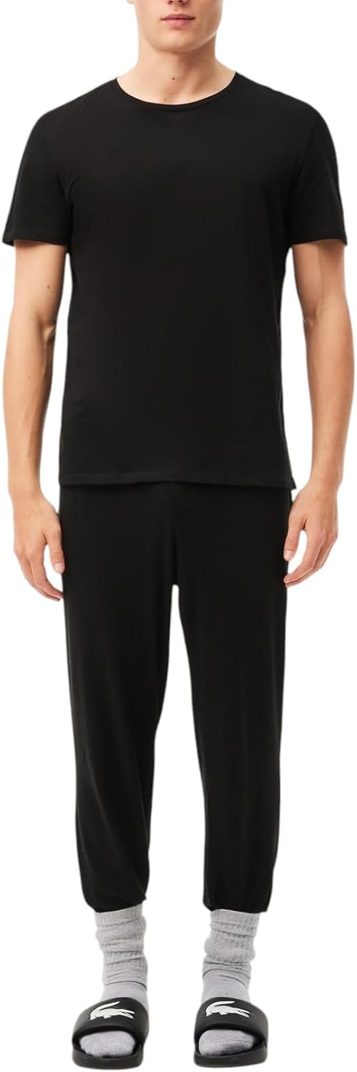 Lacoste Men's Crew Neck Undershirts - 100% Cotton Regular Fit, 3-Pack | Comfortable & Stylish