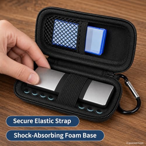 Hard EKG Monitor Case for KardiaMobile 1-Lead 6L - Dark Black