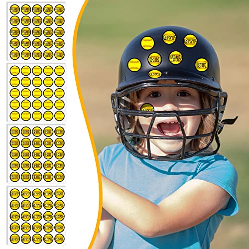 200 Pcs Softball Award Stickers - Self Adhesive Decals
