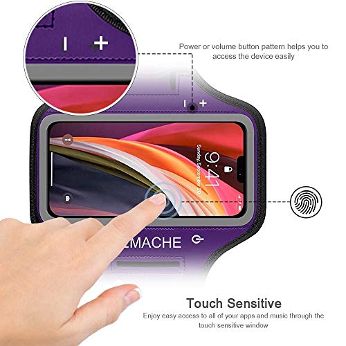 iPod Touch Armband - Purple, Touch Screen Compatible, Key Holder