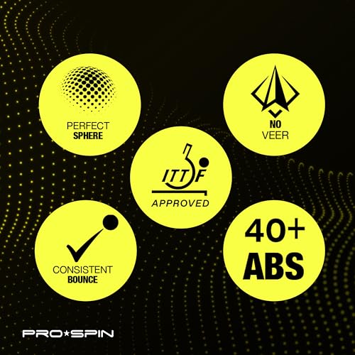 3-Star Table Tennis Balls - ITTF Approved 40+ ABS Ping Pong Balls (Pack of 3)