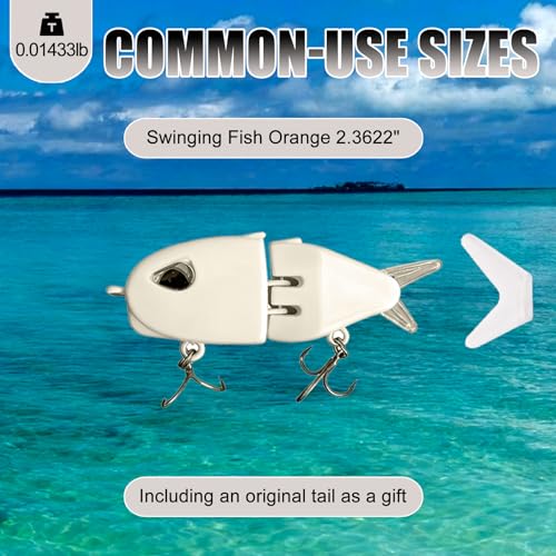 Mini Gliding Fish Lure - Multi-Jointed Slow Sinking Swimbait for Bass & Saltwater Fishing
