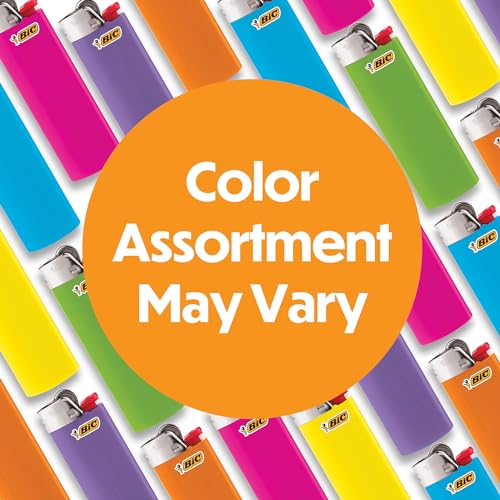 BIC Maxi Pocket Lighters - Long-Lasting, Child-Resistant, 10-Pack