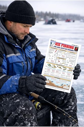 Waterproof Ice Fishing Quick Reference Guide - Rigs, Baits & Techniques