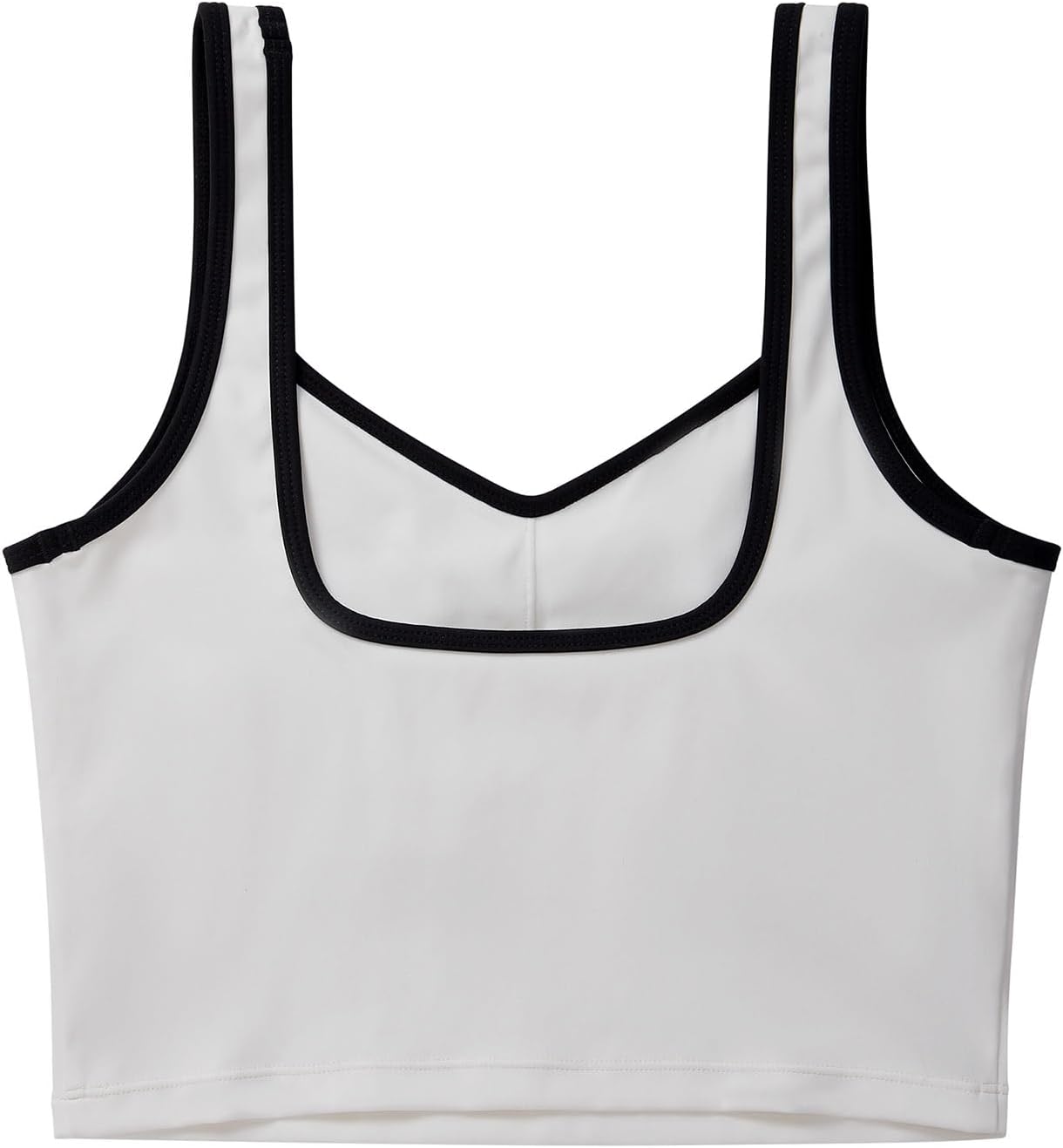 SUUKSESS Sports Bra - Sweetheart Neckline Padded Longline Crop Top for Women | Comfortable Workout Wear