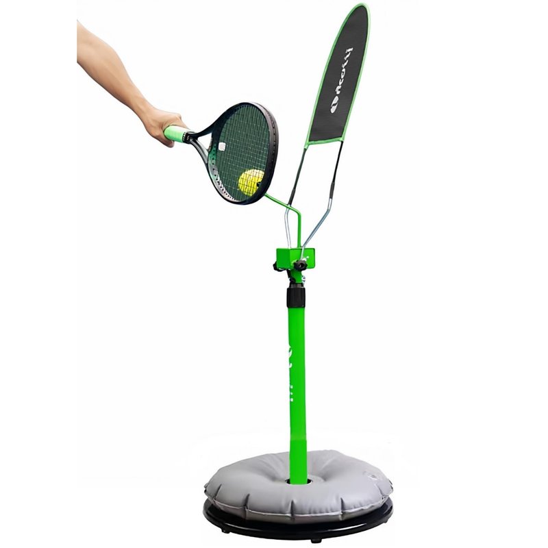 Orbace Tennis Trainer | Portable Tennis Practice Equipment for All Levels – Real Topspin Training Aid • Adjustable Height & Angle – Pro Tennis Buddy