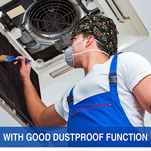 Jexine 8 Pcs Unisex Adult Reversible Welding Cap Elastic Flame Resistant Cotton Welding Hat Mesh Inside Liner Low Crown Welders Cap Matched Most Helmet for Welder Electrician Gas Station, 8 Styles