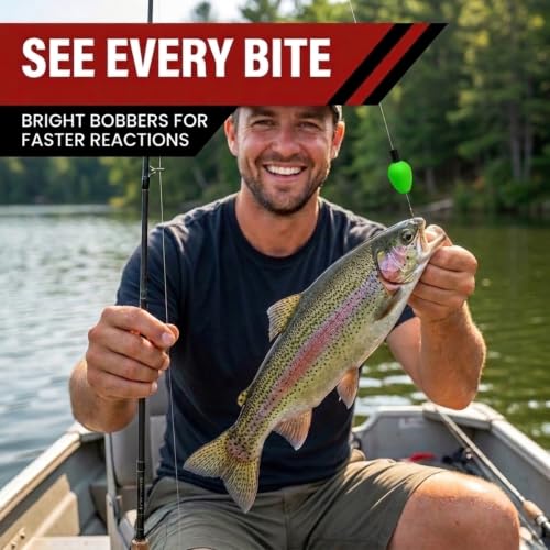High-Visibility Fishing Bobbers - Bright Floats for Freshwater Anglers