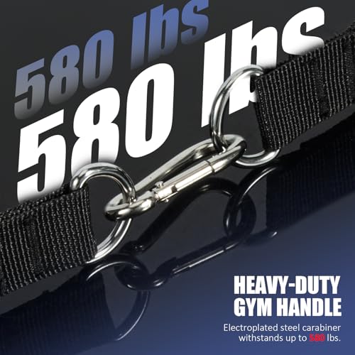 Heavy Duty Exercise Handles for Cable Machines - Black-Red