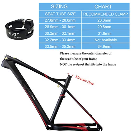 Aluminum Alloy Bike Seat Post Clamp - Silver, 28.6mm