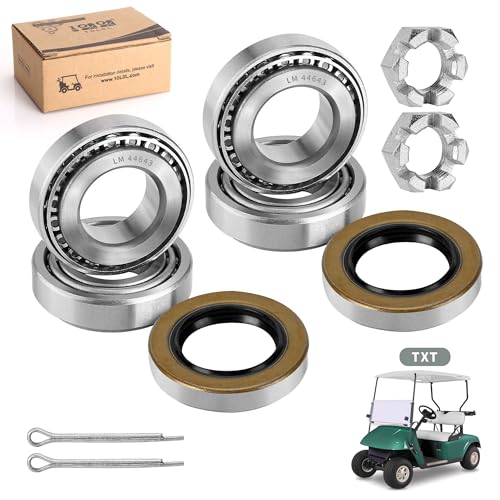 10L0L Golf Cart Front Wheel Hub Bearing & Seal Kit for EZGO TXT 1976+