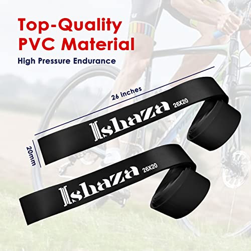Pack of 2 Bicycle Rim Strips 26" x 20mm - Red & Black