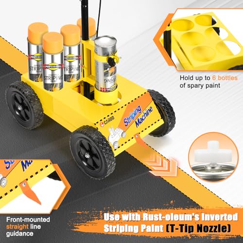 Line Marking Machine for Parking Lots - Adjustable Width 2-4"