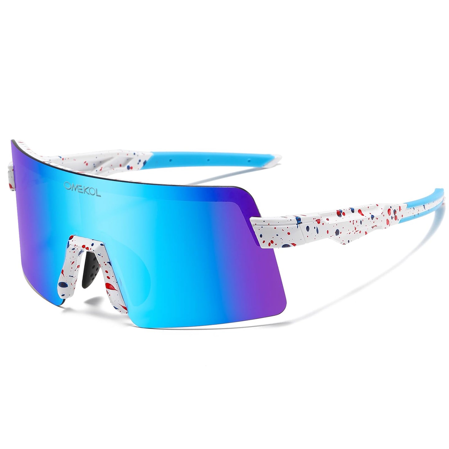 OMEKOL Age 8-18 Youth Polarized Baseball Sunglasses Boys Girls Sports Sun Glasses UV400 Goggles Head Width Less Than 5 Inch - AP6-S