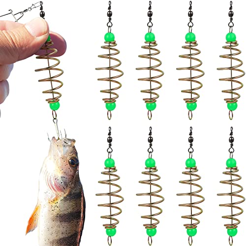 12PCS Luminous Carp Fishing Feeder Bait Cage Set