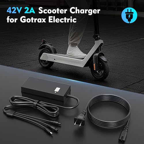 36V Lithium Battery Charger - Fast 2A with 3 Connectors