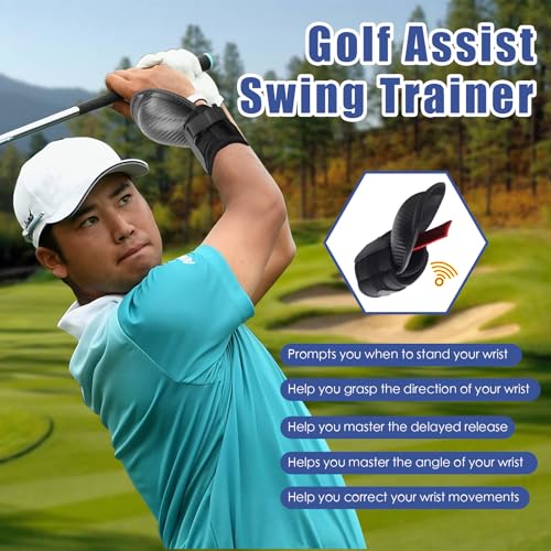 Golf Wrist Trainer - Swing Alignment & Control Aid for Beginners & Pros