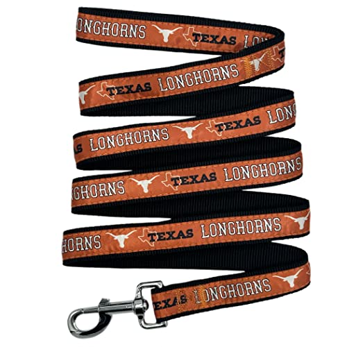 NCAA Dog Leash - Small, Texas Longhorns, Durable & Colorful
