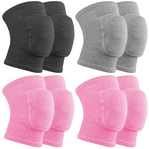 CACASO Kids Knee Pads 3 Pairs X-Small Pink Purple Gray for Sports