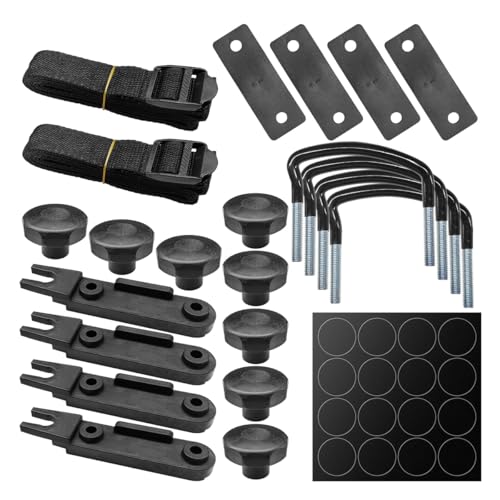 Roof Box U-Bolt Clamp Kit - Universal Car Roof Rack Mounting