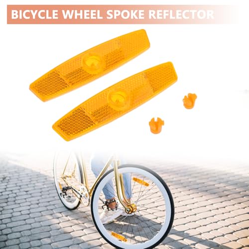 4-Pack Bicycle Wheel Spoke Reflectors - Safety Night Cycling Accessories