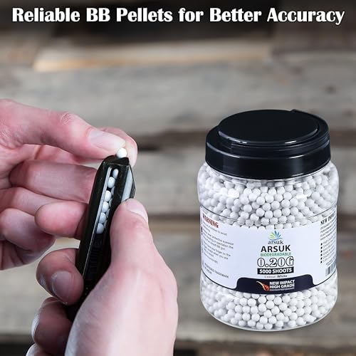 Biodegradable 6mm Airsoft BB Pellets - 5000 Count White