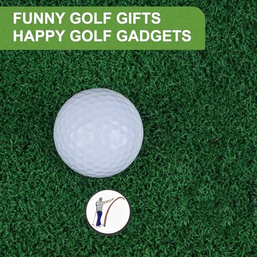 Golf Ball Marker with Magnetic Hat Clip - Funny Design, 25 MM - FEI