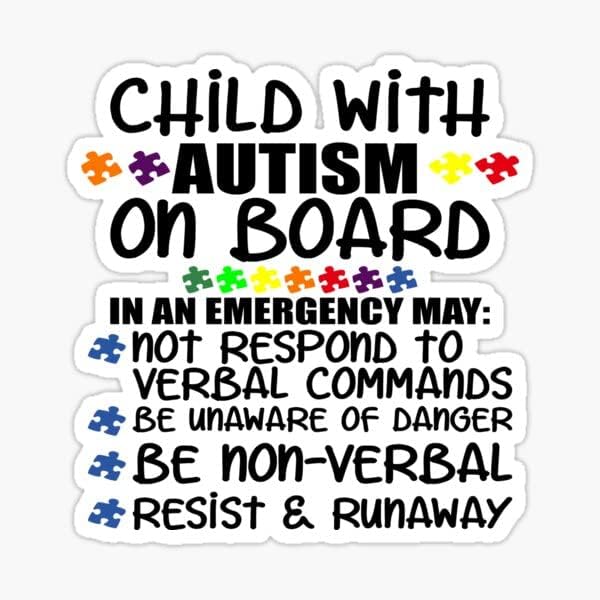 Autism Awareness Car Sticker - Sticky Dude 5-Inch Bumper Sticker