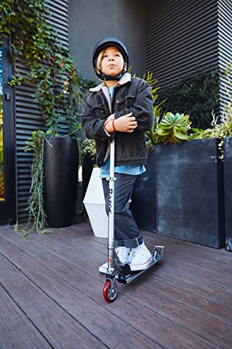 Razor A2 Kick Scooter Purple - Classic Manual Standup Scooter for Kids & Teens