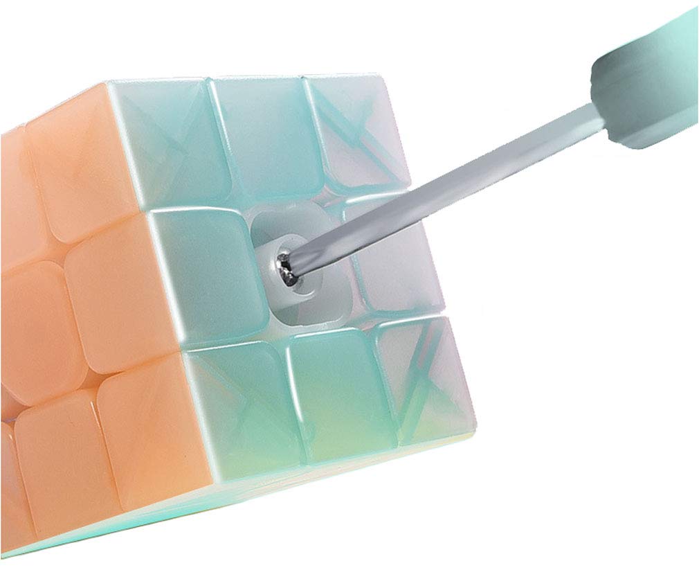 TANCH Qiyi Warrior W 3x3x3 Jelly Speed Cube Stickerless Transparent Magic Cube Puzzle Toy Colorful