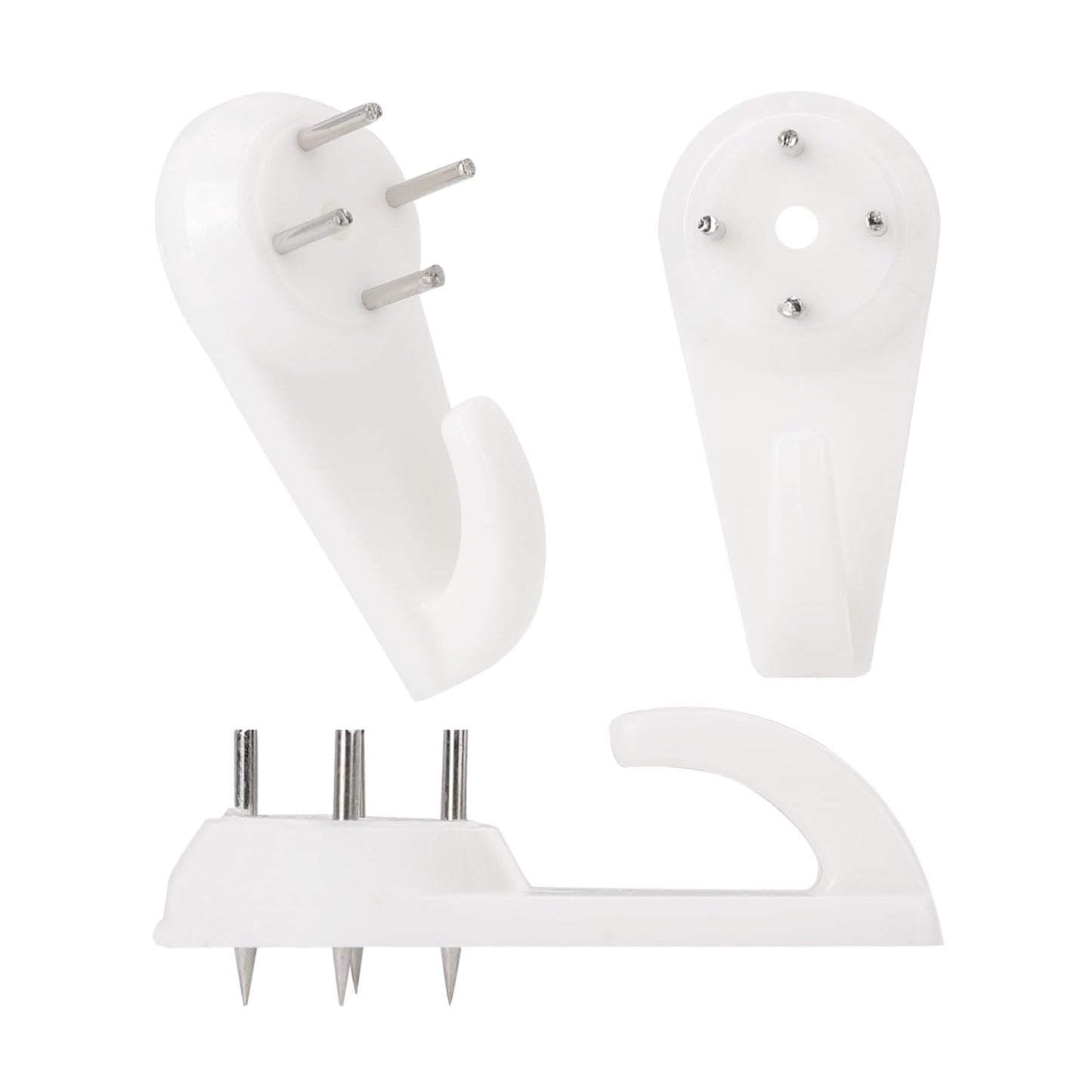 Suprom 60pcs Concrete Wall Hooks, Non-Trace Picture Hanger for Wooden/Stucco/Plaster/Hard Wall, No Damage or Drilling Picture Hooks for Hanging Picture, Artwork, Clocks