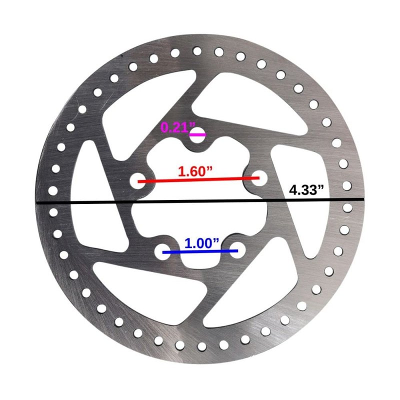 AlveyTech 4-5/16" Brake Disc Compatible With GOTRAX Electric Scooters