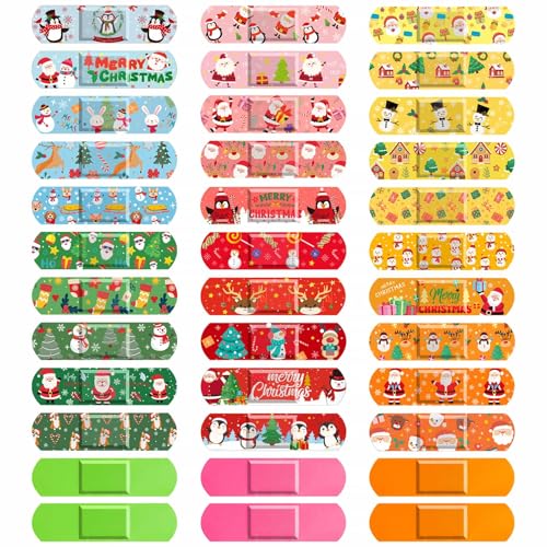 300 Pcs Christmas Bandages for Kids - Santa Claus & More