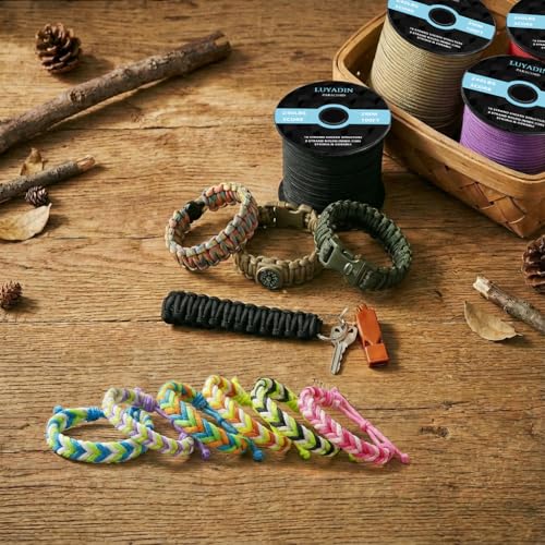 Paracord 240lb - Diameter 2mm Micro Utility Cord -3 Strand Parachute