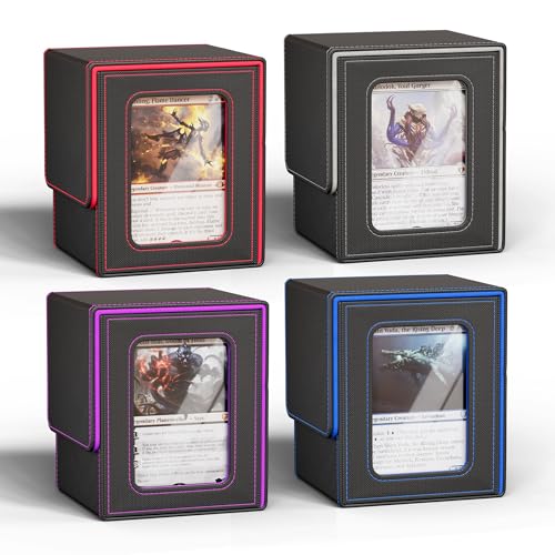 UAONO MTG Commander Deck Box 100 Double-Sleeved Cards • 4 Pack in 4 Colors
