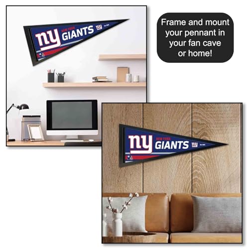New York Giants Pennant Banner Flag - 12x30 Inch Felt