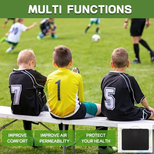 Portable Bleacher Seat Cushions - 4 Pack, Waterproof Foam Padding