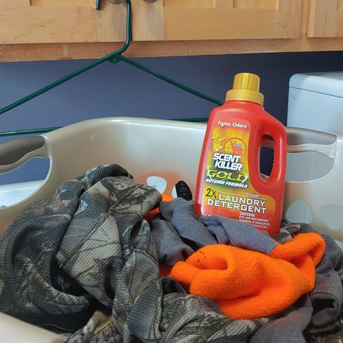 Wildlife Research Scent Killer Gold Autumn Laundry Detergent 32 oz - Odor Control for Hunting Gear