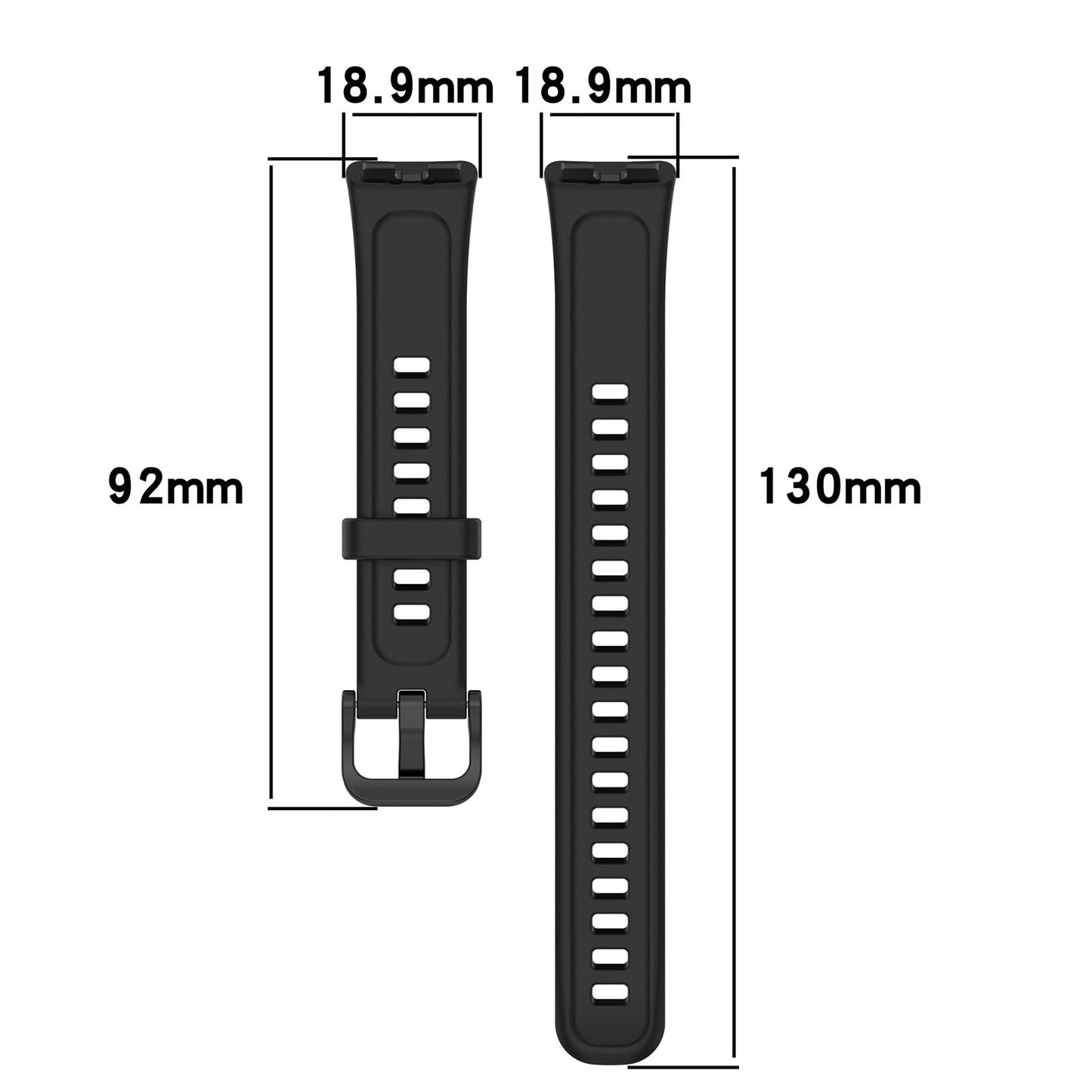 AWADUO Replacement Band Compatible with Huawei Band 8, Replacement Silicone Wrist Strap Bracelet Band, Soft And Durable(Black)
