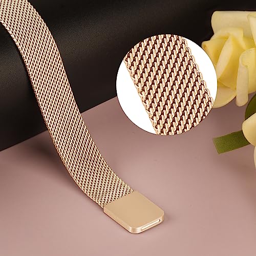 Stainless Steel Adjustable Band for Fitbit Inspire 3 - Rose Gold
