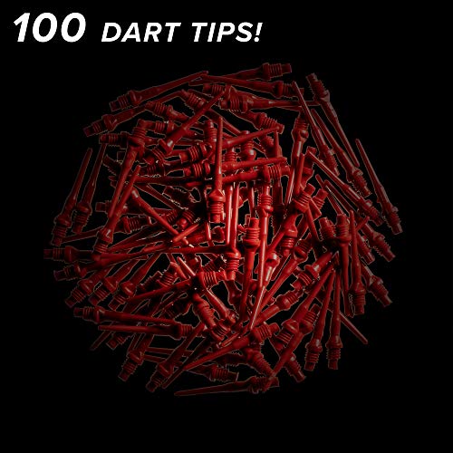 Soft Tip Dart Points - Viper Tufflex II 2BA Thread - Red 100 Pack