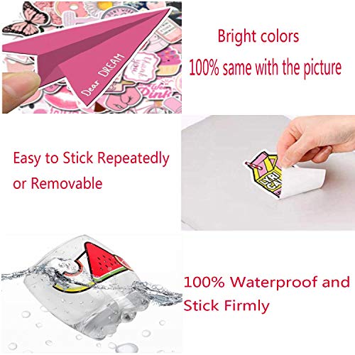 50 Pack Waterproof Vinyl Kiss Stickers for Laptops & Water Bottles