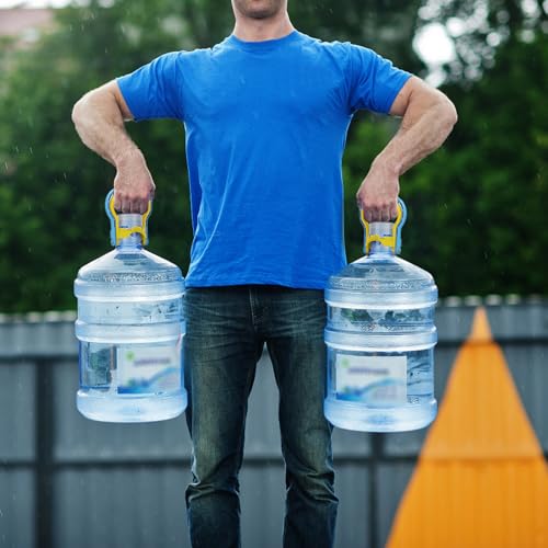 5 Gallon Water Bottle Handle - Ergonomic Plastic Jug Lifter, 2 Pack