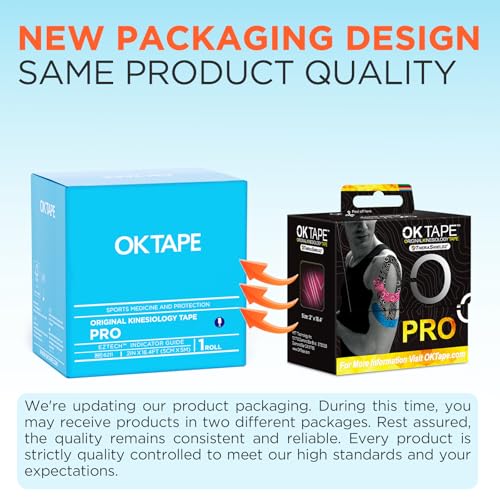 Kinesiology Tape 2in x 16ft - Latex Free Athletic Support Tape