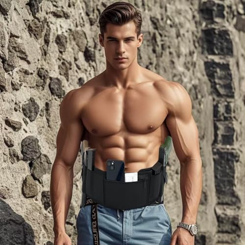3-in-1 Holster - Comfortable Neoprene Waistband, Fits Up to 44" Belly - Dual Gun Carry