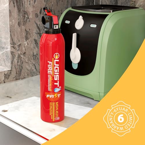 Ougist Water-Based Fire Extinguisher -2 Pack Portable for Home & Vehicle Use, Cold-Weather Safe, Prevents Re-Ignition - Ideal for Kitchen, Garage, Car