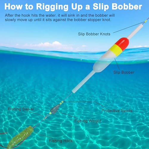 Fishing Slip Bobber Stops - 100pcs Yellow Bobber Stoppers