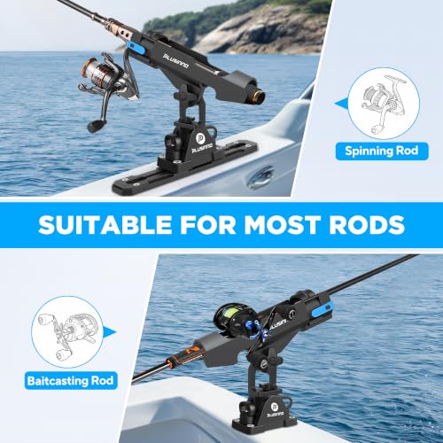 PLUSINNO 2 in 1 Kayak Fishing Rod Holder, Holders for Boat
