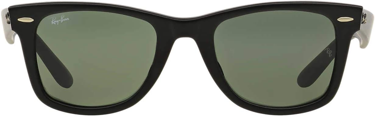 Ray-Ban Wayfarer Sunglasses - Original Low Bridge Fit Square Design for Unisex Adults